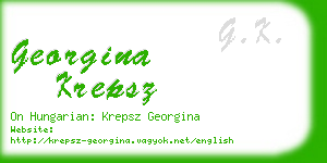 georgina krepsz business card